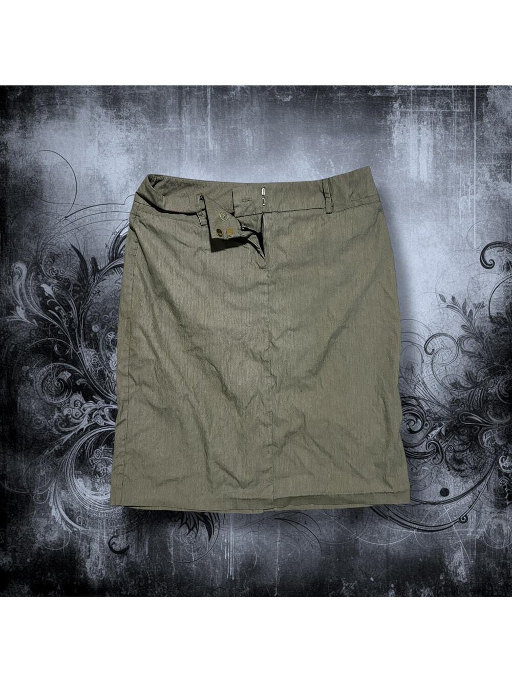 NEW YORK & COMPANY pinstriped mini skirt office siren core